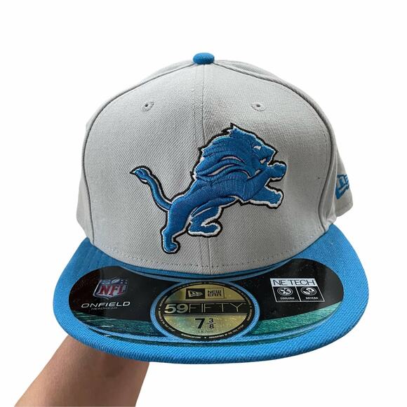 New Era NFL Detroit Lions On Field 5950 Hat 7 3/8 - Picture 1 of 4
